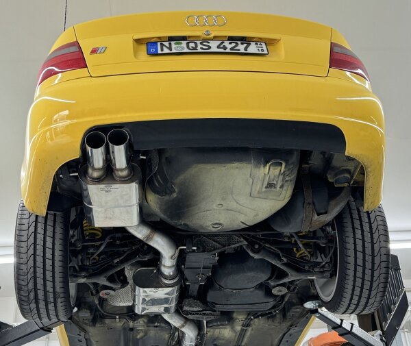 FOX Front Silencer + Final Silencer 90 mm 2x80 Typ 10 - Audi S4 B5