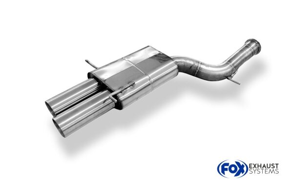 FOX Endschalldämpfer 90 mm 2x90 Typ 24 - Audi RS4 B5