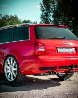 FOX Vorschalldämpfer + Endschalldämpfer 90 mm 2x90 Typ 25 - inkl. Y-Adapter auf die originale Downpipe - Audi RS4 B5