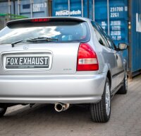 FOX Vor- und Endschalldämpfer 1x90 Typ 24 - Honda Civic EJ9