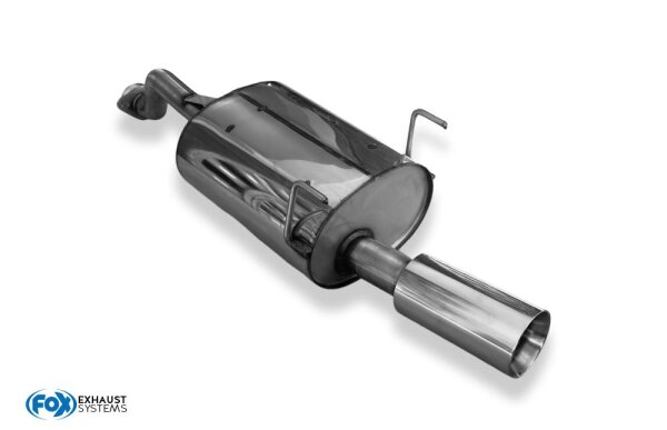 FOX Endschalldämpfer 1x100 Typ 24 - Honda Civic Coupe EJ6