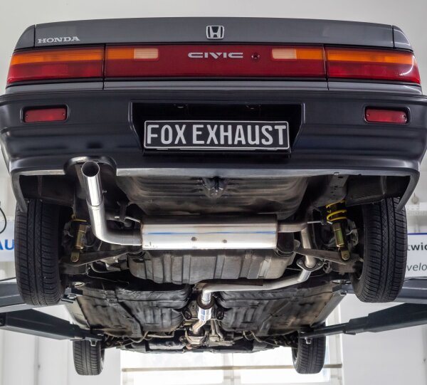 FOX Vor- und Endschalldämpfer 1x63 Typ 10 - Honda Civic ED3