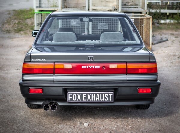 FOX Endschalldämpfer 2x70 Typ 10 - Honda Civic ED3
