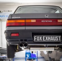 FOX Final Silencer 2x70 Typ 10 - Honda Civic ED3