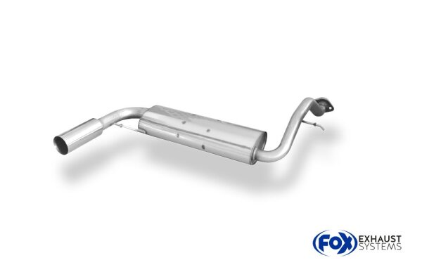 FOX Endschalldämpfer 1x76 Typ 10 - Honda CRX/Civic EC8/EC9/ED6/ED7/ED9
