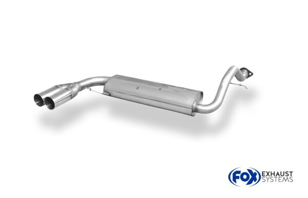 FOX Final Silencer 2x70 Typ 10 - Honda CRX/Civic EC8/EC9/ED6/ED7/ED9