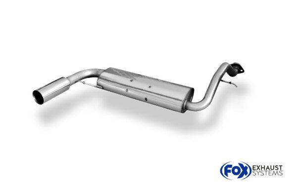 FOX Final Silencer 1x100 Typ 10 - Honda CRX/Civic EC8/EC9/ED6/ED7/ED9