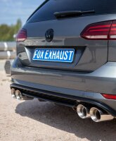 FOX Vor- und Endschalldämpfer 2x100 Typ 28 - 17-19 VW Golf 7 Variant R 4Motion