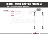 Hardrace Strebe vorn Schlossträger - 08+ Toyota Townace / Liteace S400 (Truck Modelle)