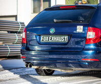 FOX Endschalldämpfer 2x80 Typ 25 - 09+ Skoda Superb 3T 4x2