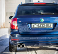 FOX Final Silencer 2x80 Typ Typ 25 - 09+ Skoda Superb 3T 4x2