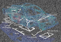 Ultra Racing Domstrebe vorn oben 2-Punkt - 15-18 Ford Focus (ST) 2.0T (2WD)