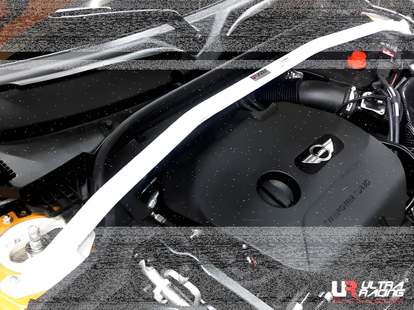 Ultra Racing Front Upper Strut Bar 2-Point - 13+ Mini Cooper S (F55/F56/F57) 1.5T/2.0T (2WD)