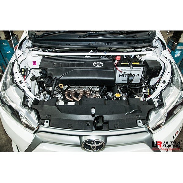 Ultra Racing Front Upper Strut Bar 2-Point - 11+ Toyota Yaris (XP-130) 1.2/1.5 (2WD) (LHD Models)