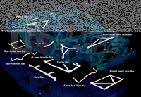 Ultra Racing Domstrebe vorn oben 2-Punkt verstellbar - 14+ Honda City (GM6) 1.5 I-VTEC (2WD)
