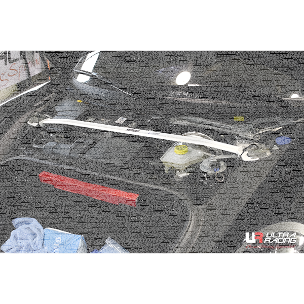 Ultra Racing Front Upper Strut Bar 2-Point - 12-16 Porsche Cayman (981) 3.7 (2WD) / 14-16 Porsche Carrera 4S (First Phase) 991 3.8 (4WD)