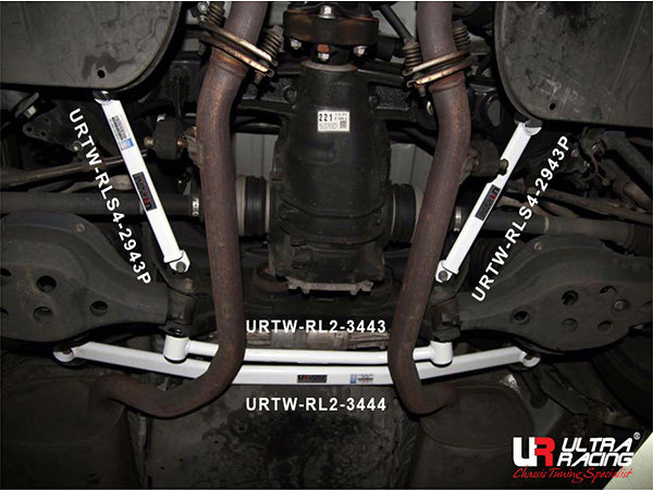 Ultra Racing Strebe hinten unten 2x 2-Punkt - 12+ Lexus GS200T/GS250/GS300/GS350(H)/GS450H (L10) 2.0T/2.5/3.0/3.5 (V6/Hybrid) (2WD) / 14+ Lexus IS200T/IS250/IS300H (XE30) 2.0T/2.5 (V6/Hybrid) (2WD) / 14+ Lexus RC200T (XC10) 2.0T (2WD)