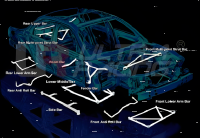 Ultra Racing Rear Lower Bar 3-Point - 00-06 BMW E46 (M3)...