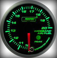 Prosport Racing Premium Serie Breitband 52 mm, grün-weiß, Smoked