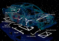 Ultra Racing Strebe vorn unten 4-Punkt - 07-13 BMW...