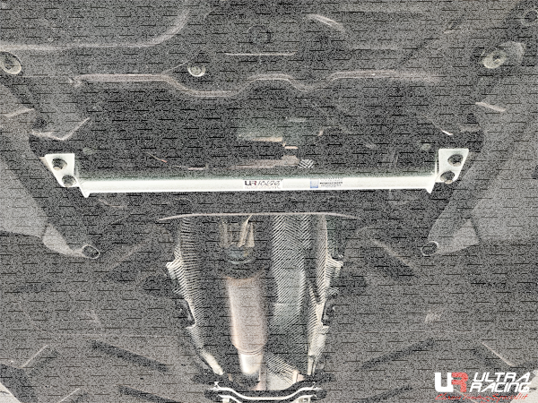 Ultra Racing Front Lower Bar 2-Point - 15-19 Infiniti Q30 1.6T/2.0T / 13-18 Mercedes A250 2.0T / 13-18 Mercedes W176 A45/A200/A250 1.6T/2.0T / 12+ Mercedes W246 B200 1.6T / 13-19 Mercedes C117 CLA 45/180/250 1.6T/2.0T / 15+ Mercedes X156 GLA 45/200/250
