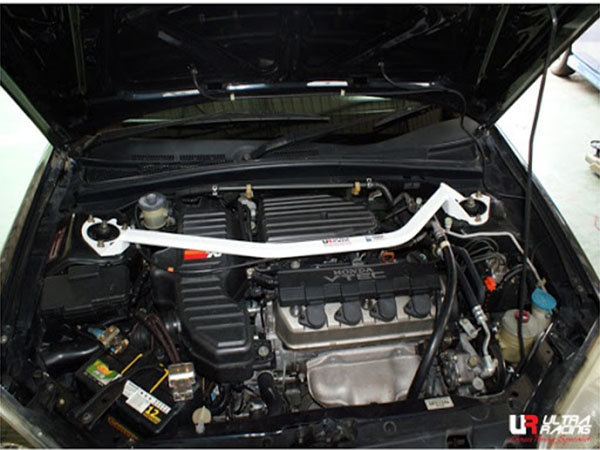 Ultra Racing Front Upper Strut Bar 2-Point - 01-05 Honda Civic (ES/EM