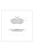 Tarox Bremsbeläge Set vorn - Citroen C2-C3 1.4