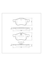 Tarox Front Brake Pad Set - 99-05 Rover 75 / 03-05 MG ZT