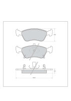 Tarox Front Brake Pad Set - 97-03 Toyota Avensis 1.6/1.8/2.0