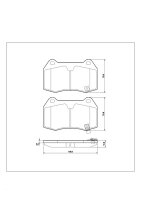 Tarox Front Brake Pad Set - 98-03 Honda Integra (DC5) / 93-97 Lamborghini Diablo VT / 02-09 Nissan 350Z