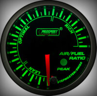 Prosport Racing Premium Serie Benzin-Luft Gemisch 52 mm, grün-weiß, Smoked