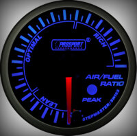 Prosport Racing Premium Serie Benzin-Luft Gemisch 60 mm, blau-weiß, Smoked