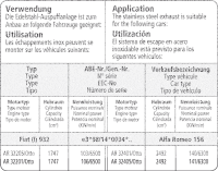 Bastuck Exhaust System - Alfa Romeo 156 1.8/ 2.5