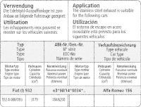 Bastuck Exhaust System - Alfa Romeo 156 GTA