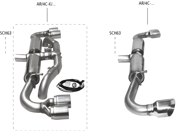 Bastuck Sport Exhaust - Alfa Romeo 4C incl. Spider