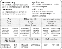 Bastuck Komplettanlage - Alfa Romeo Brera 2WD