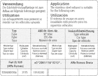 Bastuck Komplettanlage - Alfa Romeo Brera 4WD
