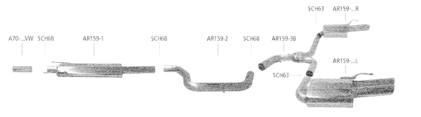 Bastuck Exhaust System - Alfa Romeo Spider 2WD