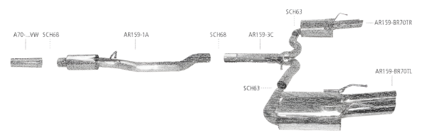 Bastuck Exhaust System - Alfa Romeo Spider 4WD