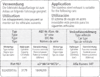 Bastuck Komplettanlage - Alfa Romeo 147 GTA
