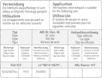 Bastuck Sportauspuff - Alfa Romeo 147 1.9 JTD 85 kW