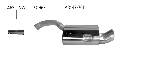 Bastuck Sport Exhaust - Alfa Romeo 147 GTA