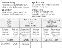 Bastuck Sport Exhaust - Alfa Romeo 147 GTA