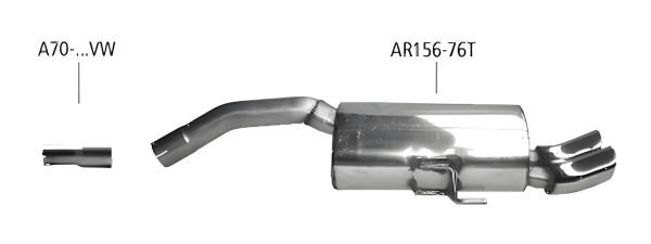 Bastuck Sport Exhaust - Alfa Romeo 156 GTA