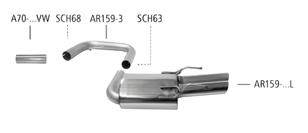 Bastuck Sport Exhaust - Alfa Romeo 159
