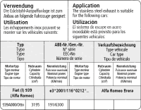 Bastuck Sport Exhaust - Alfa Romeo Brera 4WD