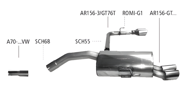Bastuck Sport Exhaust - Alfa Romeo GT