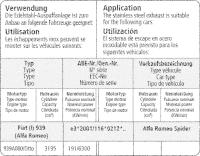 Bastuck Sportauspuff - Alfa Romeo Spider 4WD