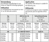Bastuck Komplettanlage - Audi A1 8X 1.4T