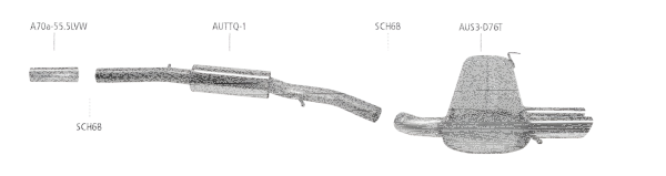 Bastuck Exhaust System - Audi A3 8L Quattro incl. Diesel